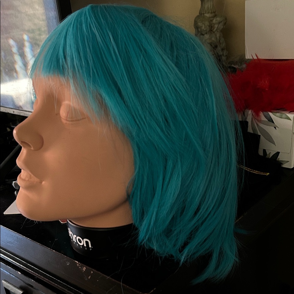 Vibrant Blue Hair Wig